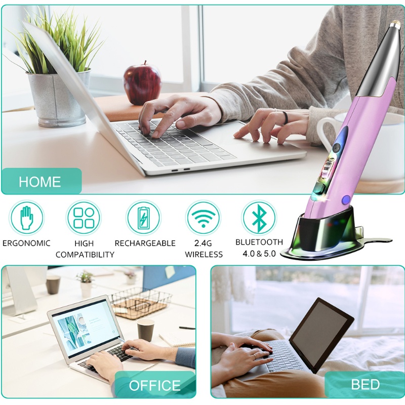 Chuột Quang Không Dây DạNg BúT 2.4GHZ USB 800 / 1200 / 1600 DPI