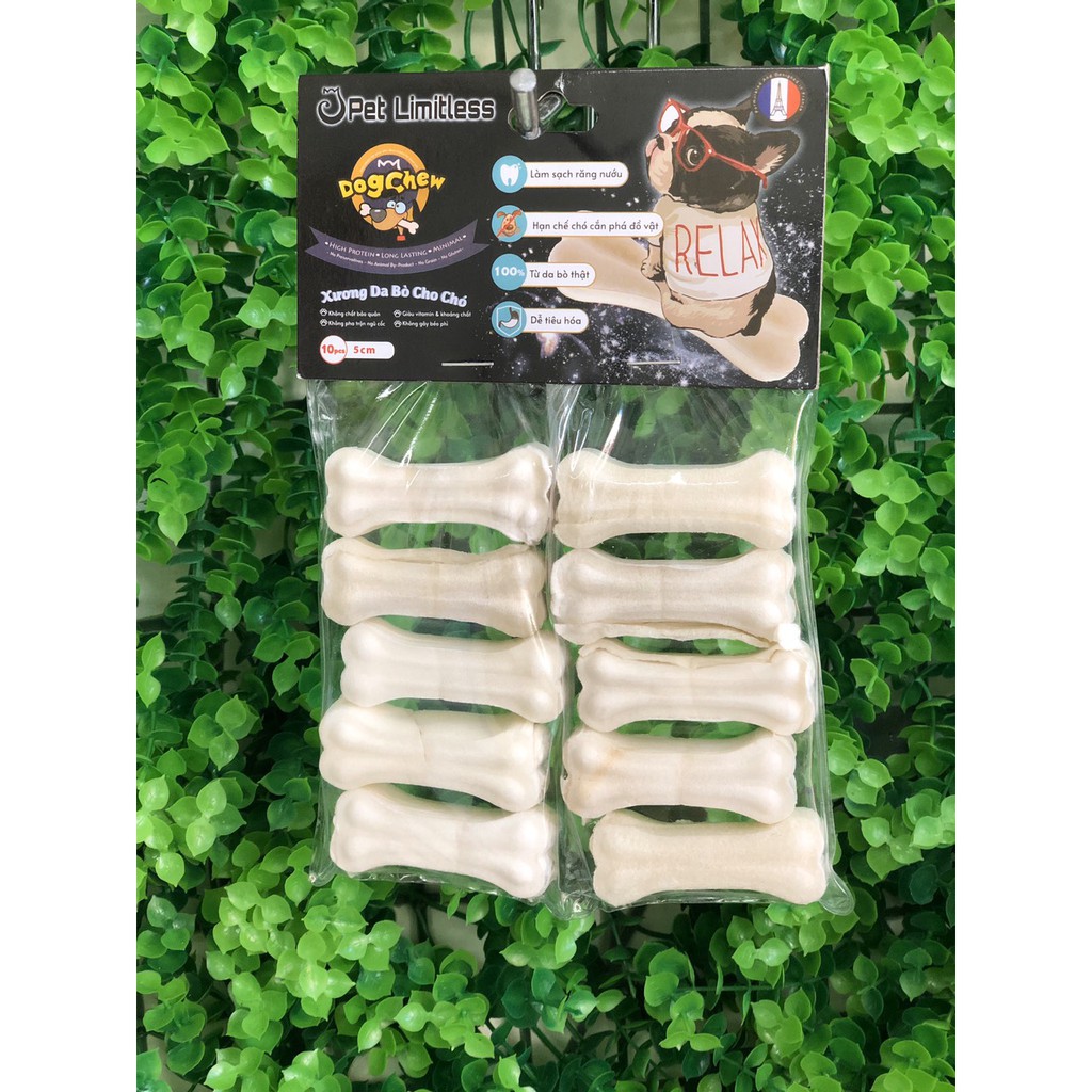 XƯƠNG DA BÒ trắng DÀNH CHO CHÓ