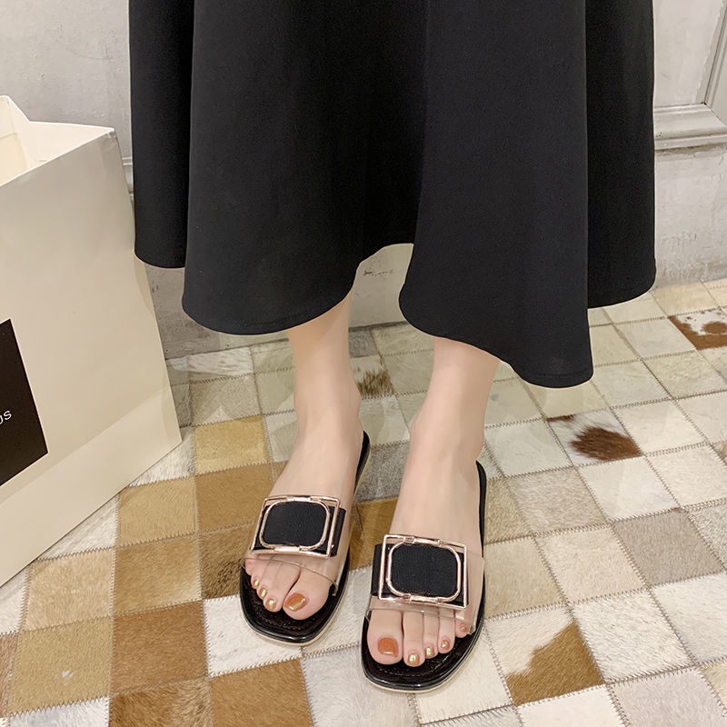 Dép Sandal Nhựa Đế Mềm Chống Trượt Thời Trang Mùa Hè Cho Nữ