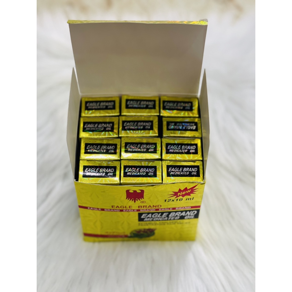 Dầu gió Dạng lăn Con ó Vàng Singapore Eagle Brand Medicated Oil 10ml Singapore  Loại II- Hương bạc hà đinh dương