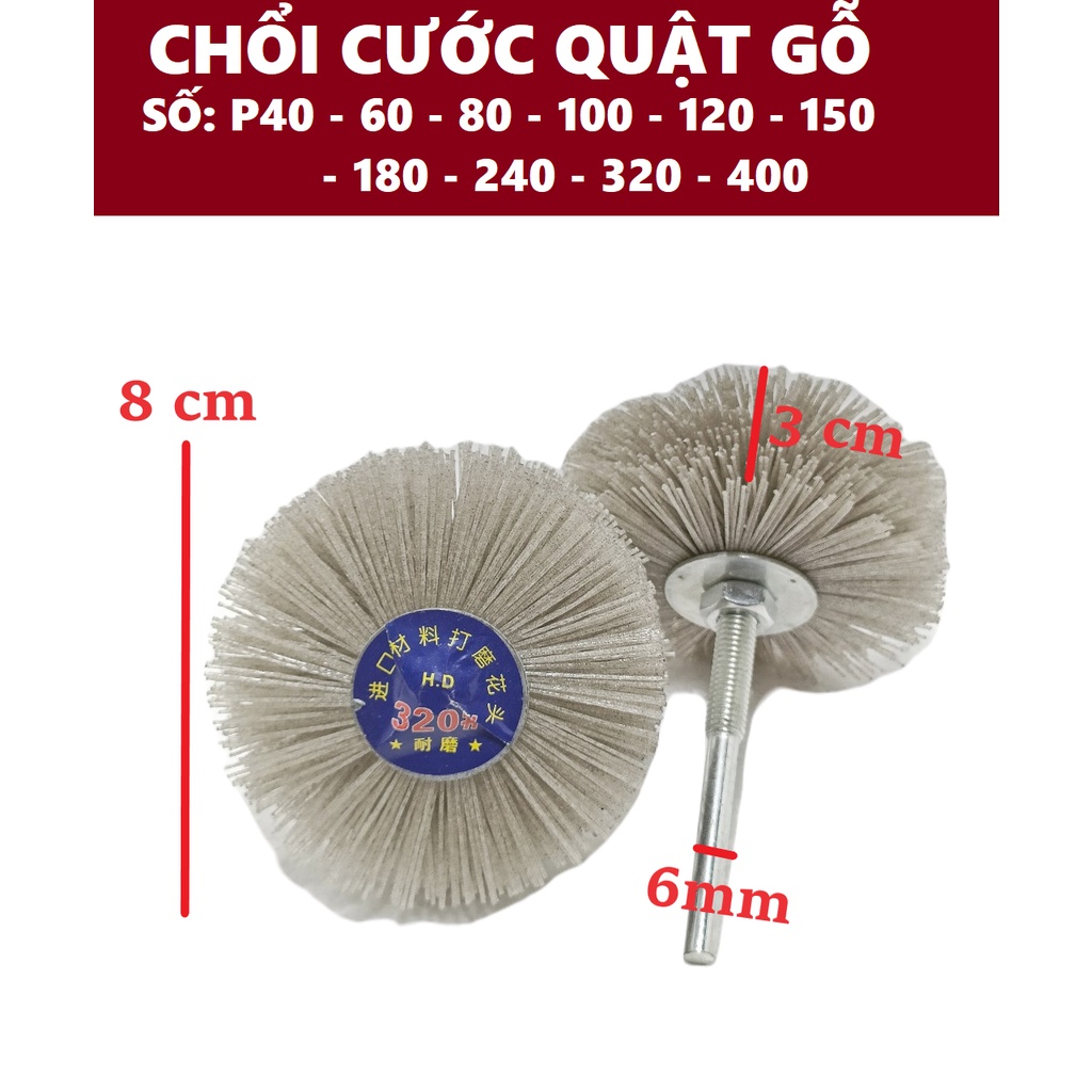 Chổi cước quật đánh bóng gỗ P60 80 100 120 150 180 240 320 400