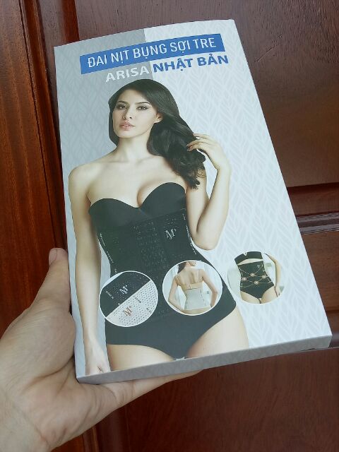 [Hàng Chuẩn Có Hộp]Nịt Bụng Sợi Tre ARISA 6 Hàng Móc Cài Có Xương Cao Cấp Thoáng Mát | BigBuy360 - bigbuy360.vn