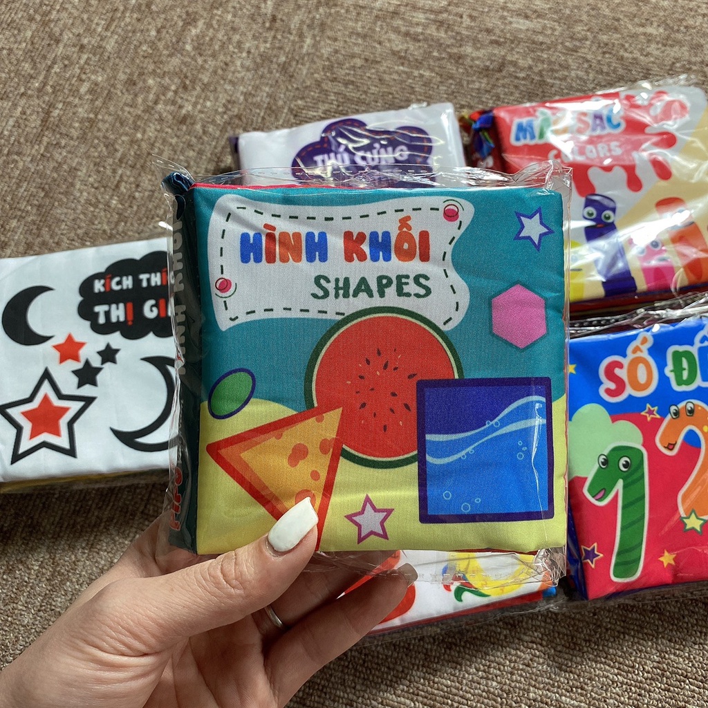 Sách vải PiPoVietnam kích thích thị giác - giáo dục sớm cho trẻ theo chủ đề | Minizon Kids