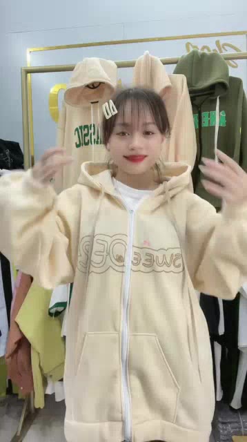 Áo Khoác Nỉ Mũ 2 Lớp Form Rộng Unisex Khóa Kéo Chữ SWEE DER | BigBuy360 - bigbuy360.vn