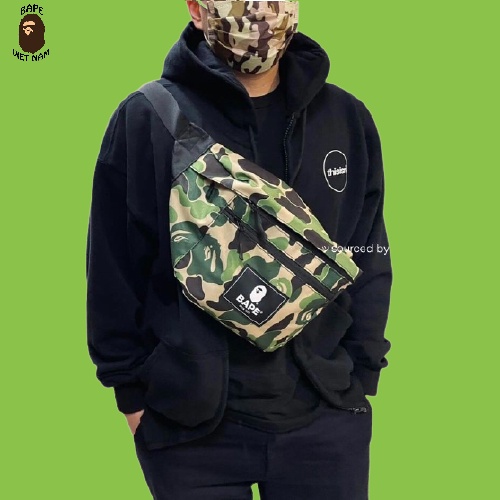[FREESHIP] Túi đeo chéo Bape Camo Green 2021 - BAPE 2021 SPRING SUMMER MOOK MAGAZINE SHOULDER BAG Bape VN