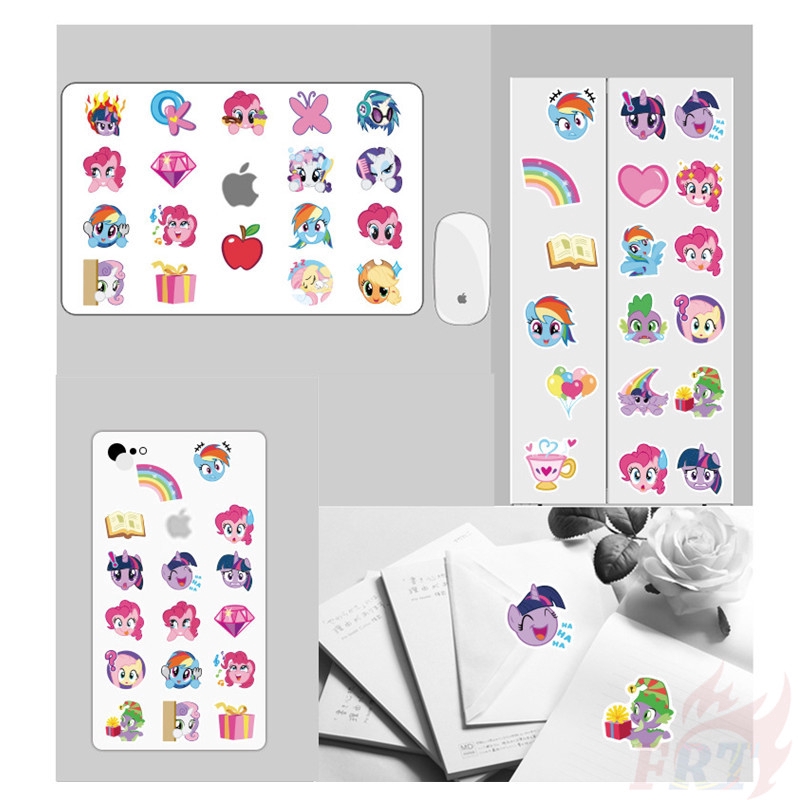 ❉ My Little Pony Giấy và decal dán tường ❉ 40Pcs/Set DIY Decals Stickers for Album Diary Laptop Scrapbooks Skateboard