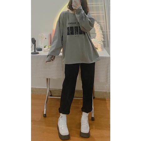 SWEATER XÁM THE BAND BASIC XINH XINH - freesize | BigBuy360 - bigbuy360.vn