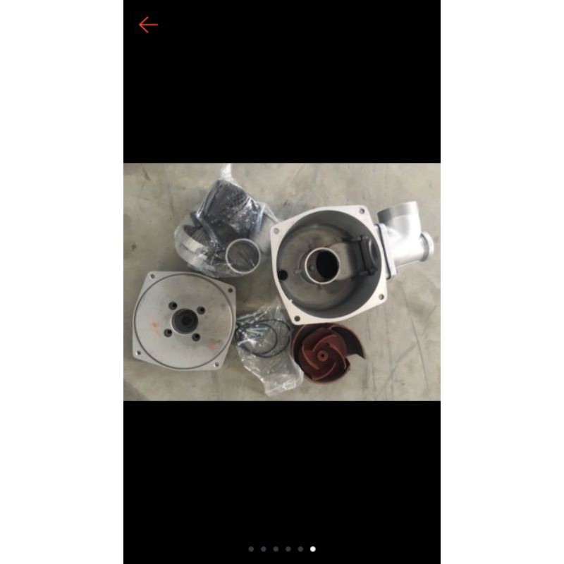 Bộ sên bơm phi 100 gắn máy xăng.