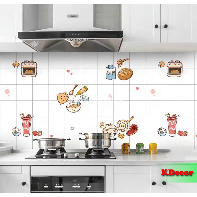 [SALE] 3 mét Decal dán bếp, giấy dán bếp chịu nhiệt khổ 60cm | BigBuy360 - bigbuy360.vn