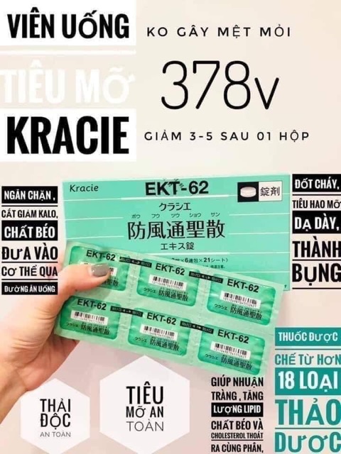 Viên uống giảm cân Nashi Diet Kracie EKT62 Nhật Bản | BigBuy360 - bigbuy360.vn