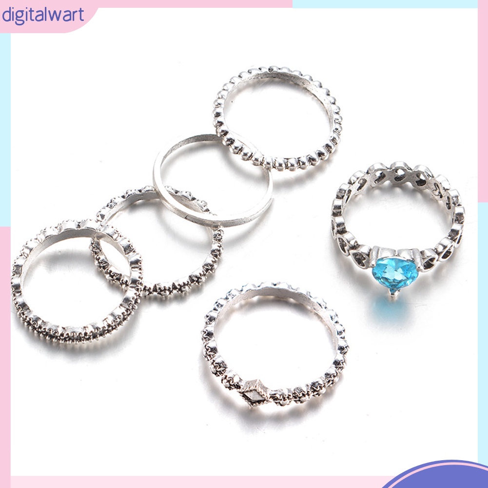 Set 6 Nhẫn Tay Phong Cách Boho Thời Trang Cho Nữ