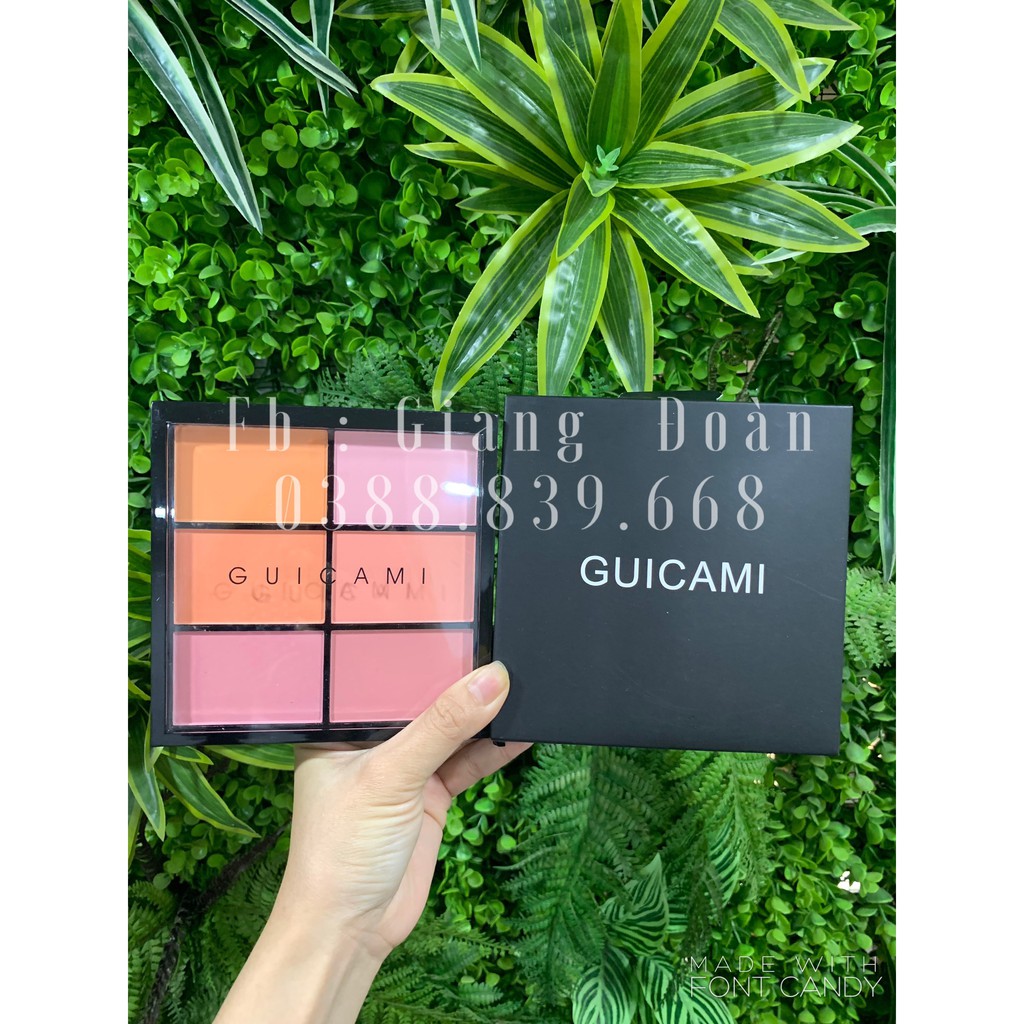 Bảng má guicami 6 ô Chất phấn mịn bám màu tốt | BigBuy360 - bigbuy360.vn