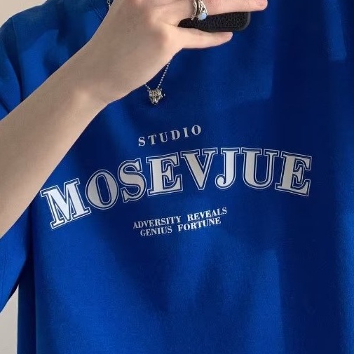 Áo Thun Tay Ngắn Cổ Tròn Đơn Giản Phong Cách Hàn Quốc Cho Nam