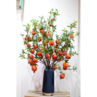 Cành quả lựu giả trang trí hàng cao cấp có sẵn số lượng lớn