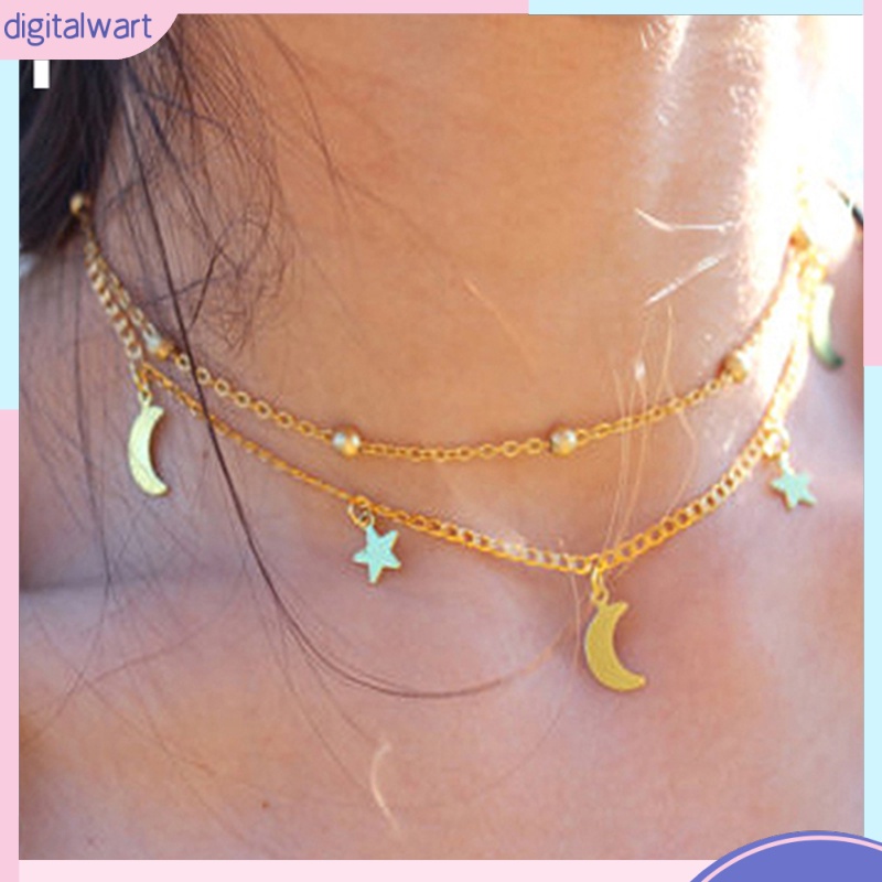 Vòng Cổ Nhiều Lớp Mặt Ngôi Sao Thời Trang