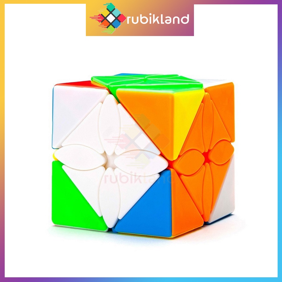 Rubik Biến Thể MFJS MeiLong Ivy Skewb Maple Leaf Skewb Stickerless Rubic Biến Thể Maple Leaves Đồ Chơi Trí Tuệ Trẻ Em