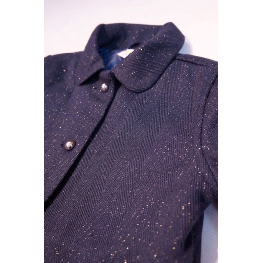 Áo khoác dạ nhũ dáng dài Crazy8