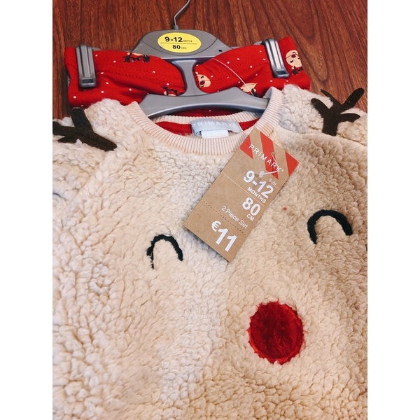 Set bộ tuần lộc bé gái du xin nguyên móc tag