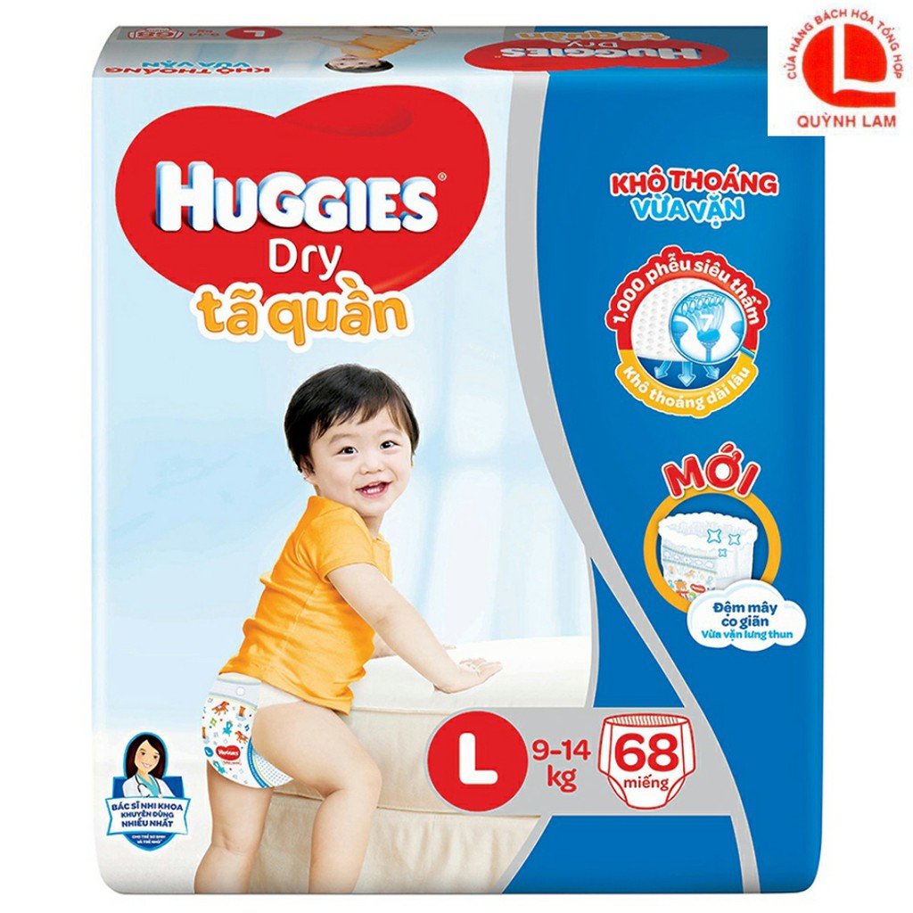 Tã Quần Huggies Size L20,L38,L68