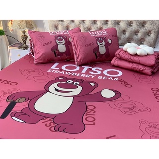 DRAP THUN Ý 5D gấu dâu đậm