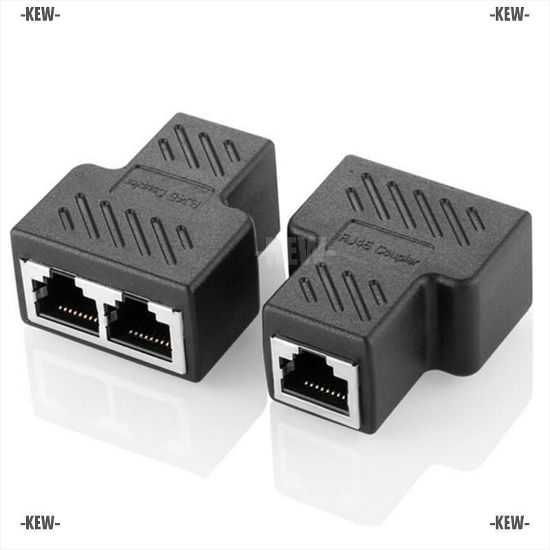 KEW ❤ 1 To 2 Ways RJ45 LAN Ethernet Network Cable Female Splitter Connector Adapters | BigBuy360 - bigbuy360.vn