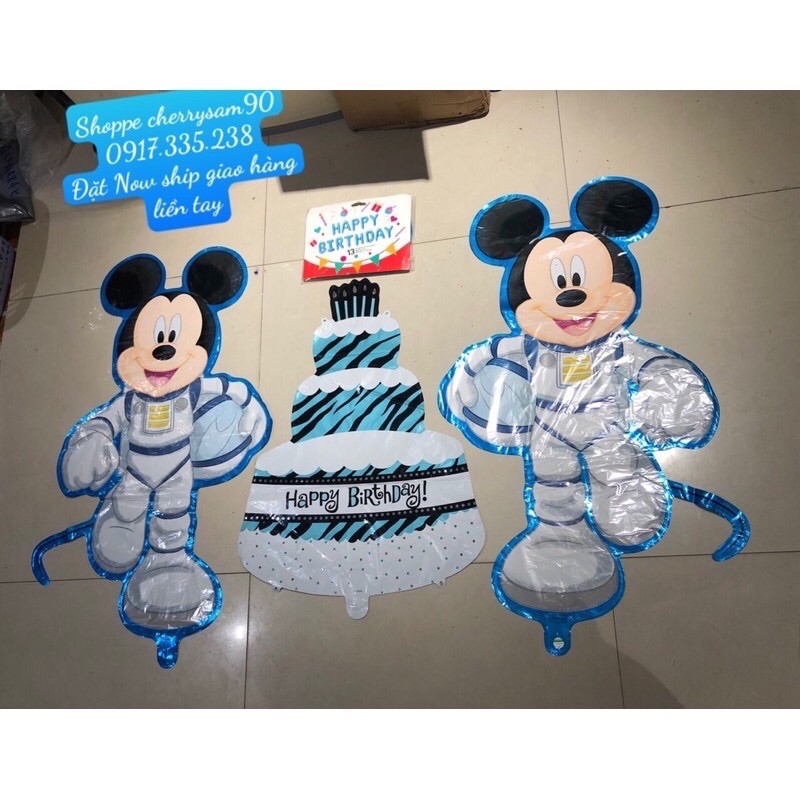 Bóng kiếng hình chuột Mickey size 80cm