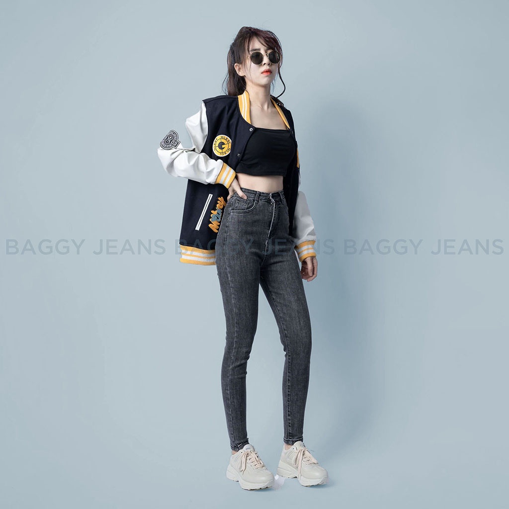 Quần Bò Nữ Tôn Dáng, Quần Skinny Jean Xắn Gấu