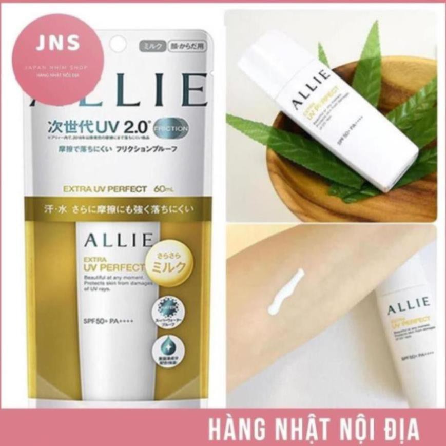 Kem chống nắng kanebo allie extra UV perfect SPF 50+ 60ml dạng sữa milk Nhật