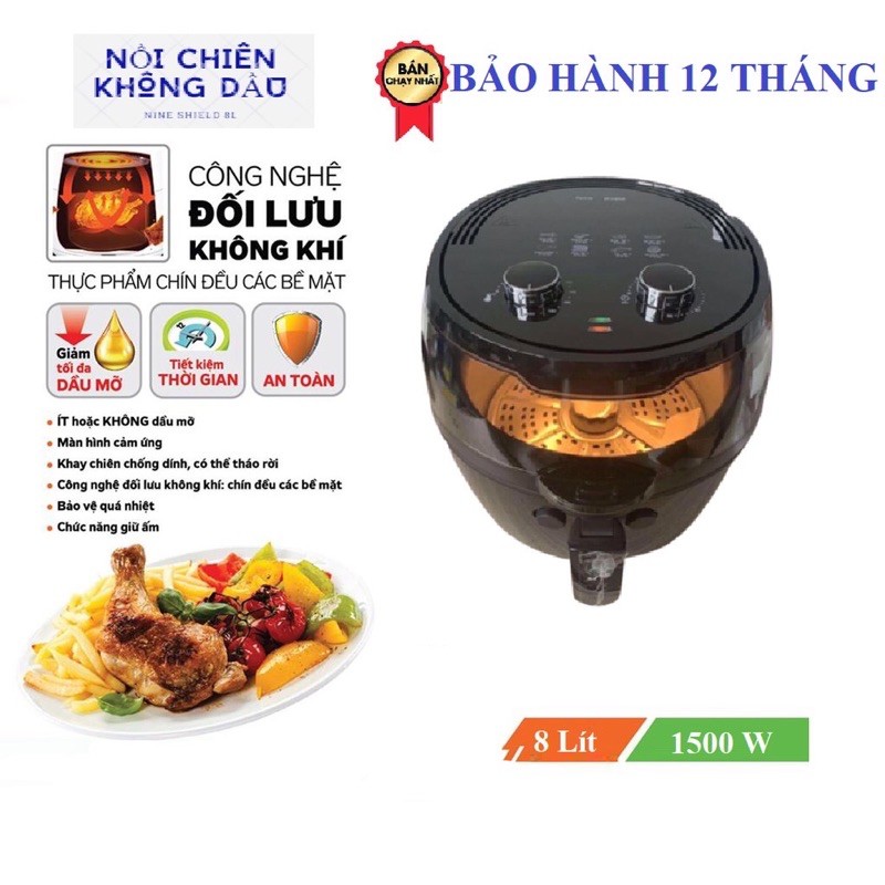 Nồi chiên không dầu NINE SHIELD 8L