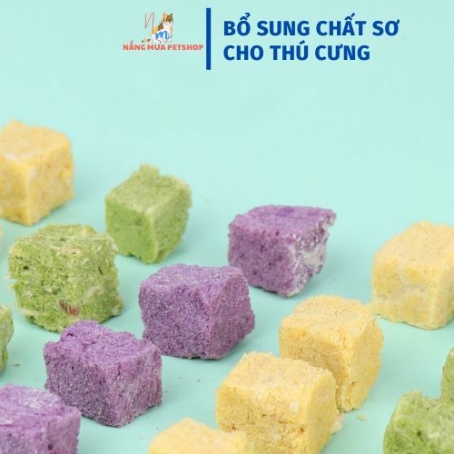 Gà sấy khô cho mèo, ức gà rau củ cho chó mèo, thức ăn bổ sung tối đa chất sơ cho thú cưng