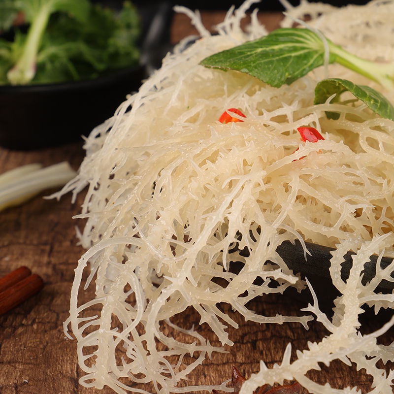 Rong Sụn Trắng Khô Nha Trang 500 Gram - trọn gỏi, nấu chè, nấu nước mát - ăn vặt