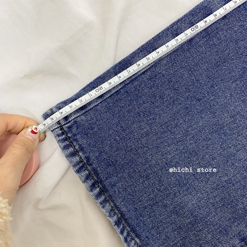 quần jeans bò xuông ống rộng ẢNH THẬT VIDEO hichi 1340