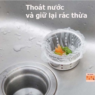 Túi Lưới Lọc Rác Bồn Rửa Chén combo 100 túi [LỌC RÁC 100]