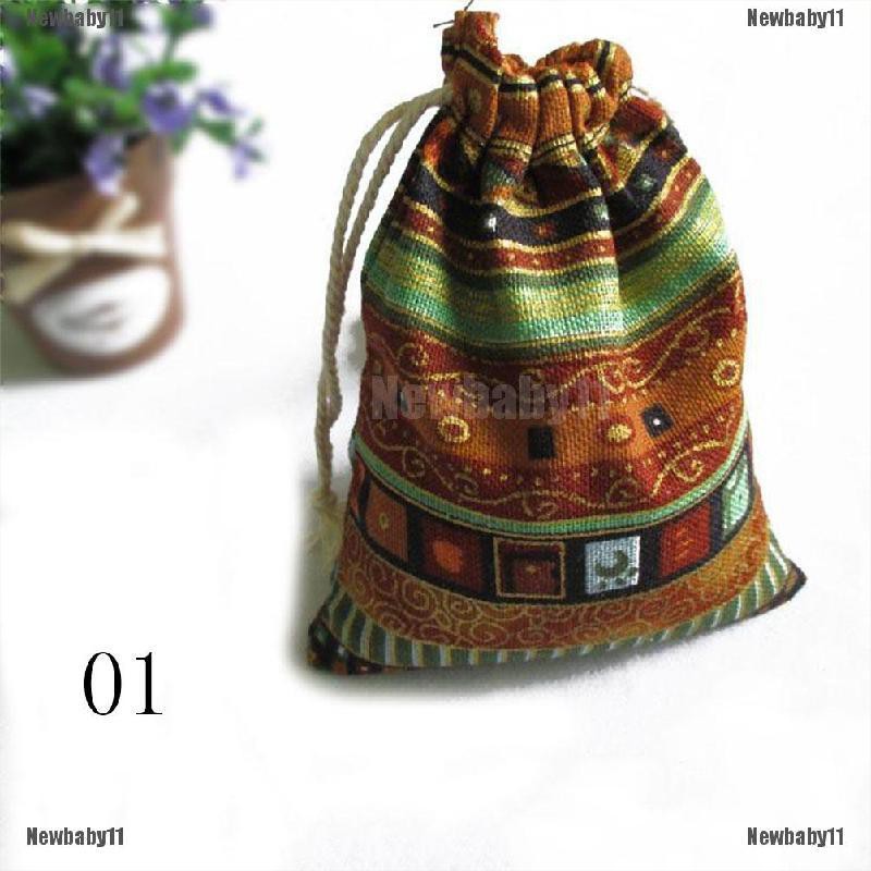 [COD Newb] Bộ 3 Túi Dây Rút Vải Lanh Đựng Quà Trang Sức Bộ Lạc