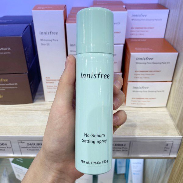 [Chính hãng] Nước xịt kiềm dầu khóa lớp trang điểm innisfree No Sebum Setting Spray 50ml | BigBuy360 - bigbuy360.vn