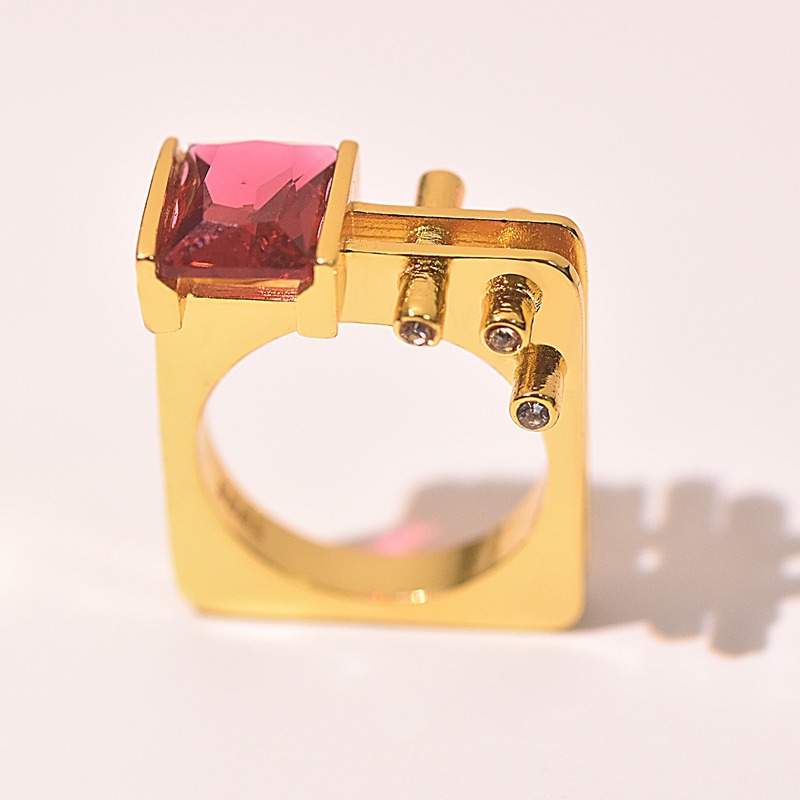 (Hàng Có Sẵn) Nhẫn Mạ Vàng 18k Sang Trọng