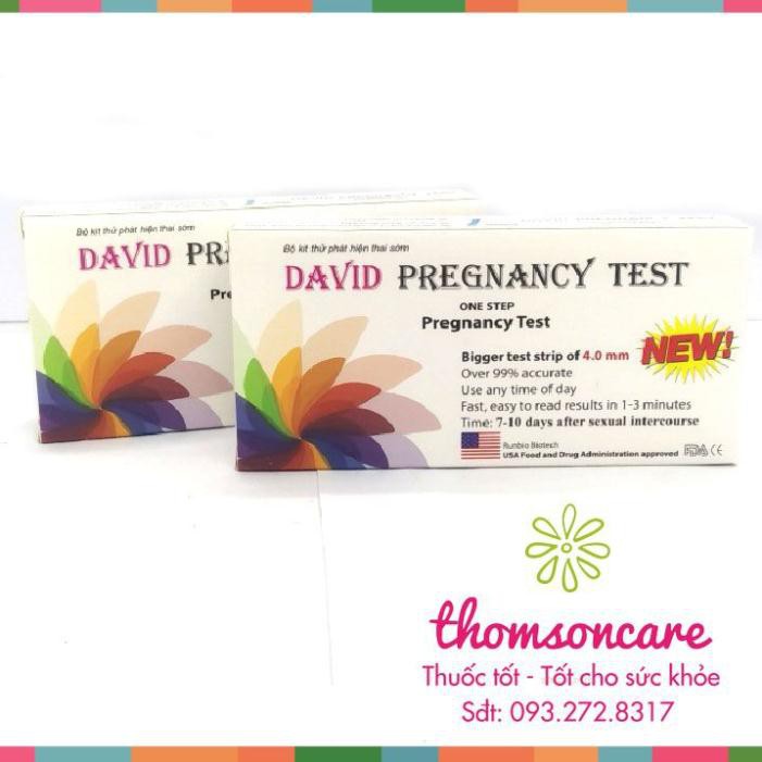 [Chính Hãng] Que thử thai David Pregnancy Test phát hiện thai sớm - Che tên sản phẩm