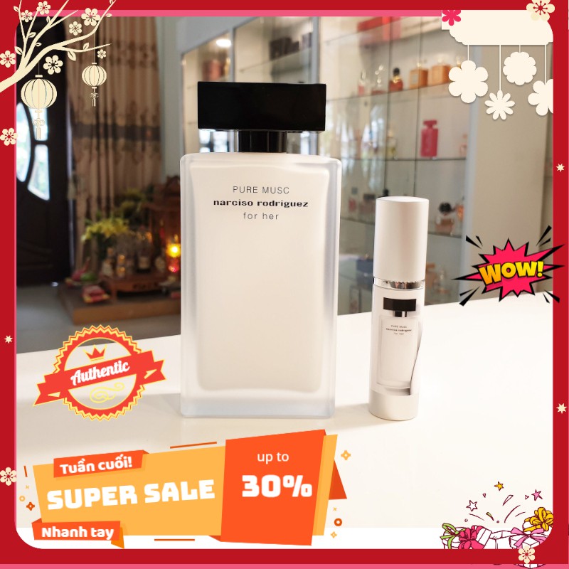 Nước Hoa Chiết Pháp Mini Chính Hãng Narciso Pure MUSC