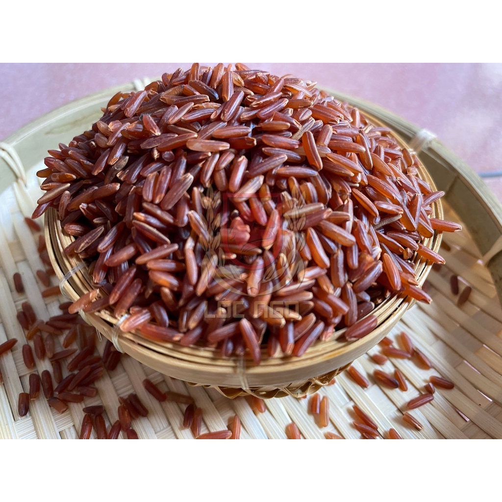 Gạo lứt Huyết Rồng Campuchia chính gốc- 2kg- Gạo Lứt thực dưỡng- Tốt cho sức khoẻ - Túi Hút Chân Không