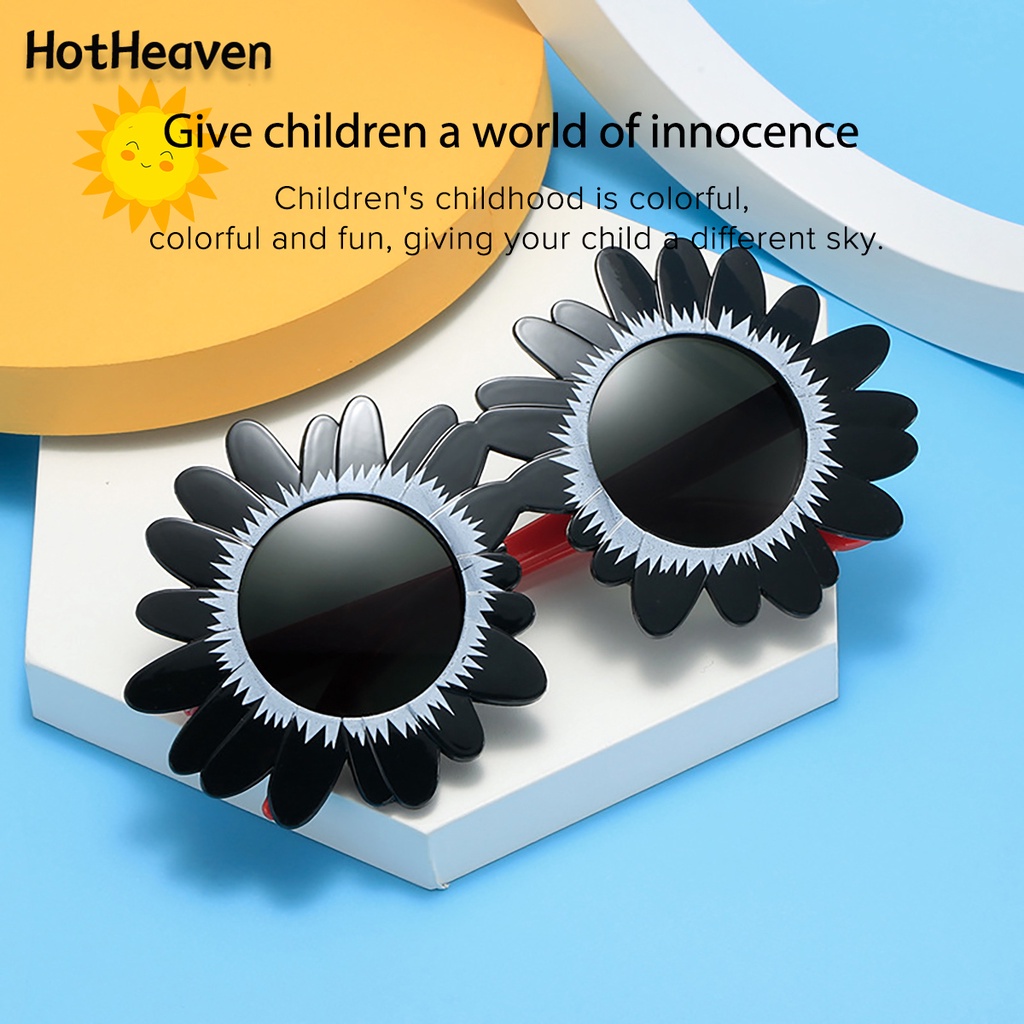 Kính Mát Chống Tia UV Bảo Vệ Mắt Toàn Diện Họa Tiết Hoa Cúc 6 Kiểu Unisex Cho Trẻ Em