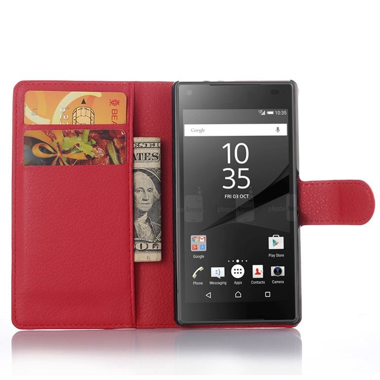 Bao da có ngăn đựng thẻ cho Sony Xperia Z1 Z3 Z5 Compact Mini / Z5 Premium