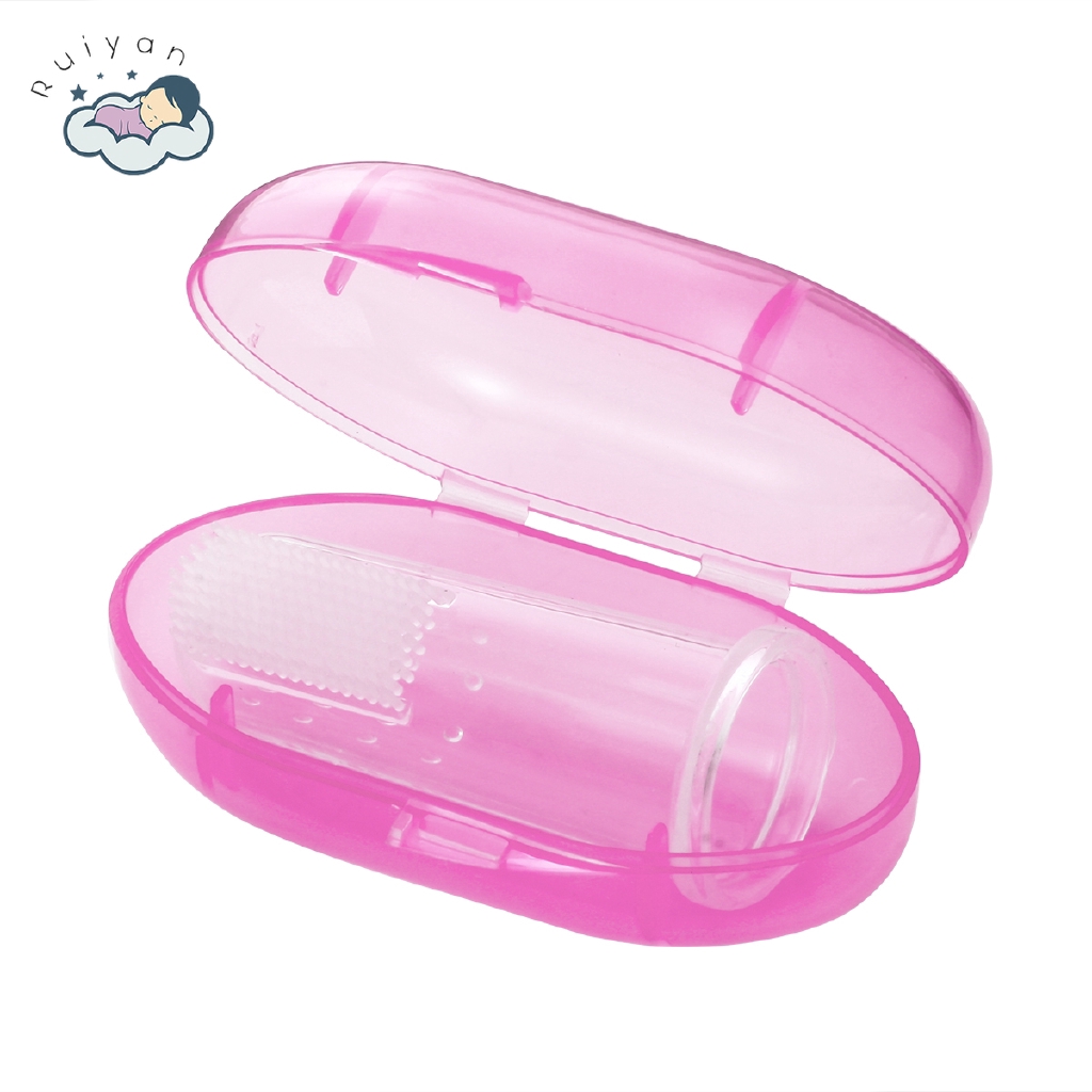 Bàn chải đánh răng bằng silicon tiện lợi cho bé