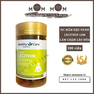 Mầm Đậu Nành Super Lecithin 1200mg Healthy Care Úc 100 Viên | Mommomvn.com
