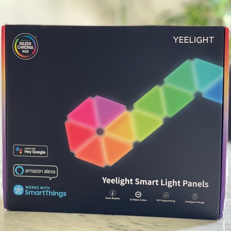 Đèn led dán tường thông minh Yeelight Smart Light Panel, đổi 16 triệu màu RGB trang trí bàn làm việc, gaming