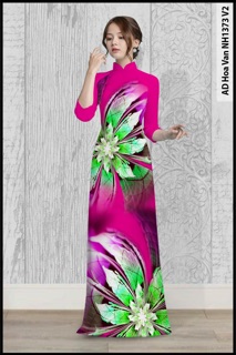 ÁO DÀI LỤA IN 3D hàng cao cấp cả bộ