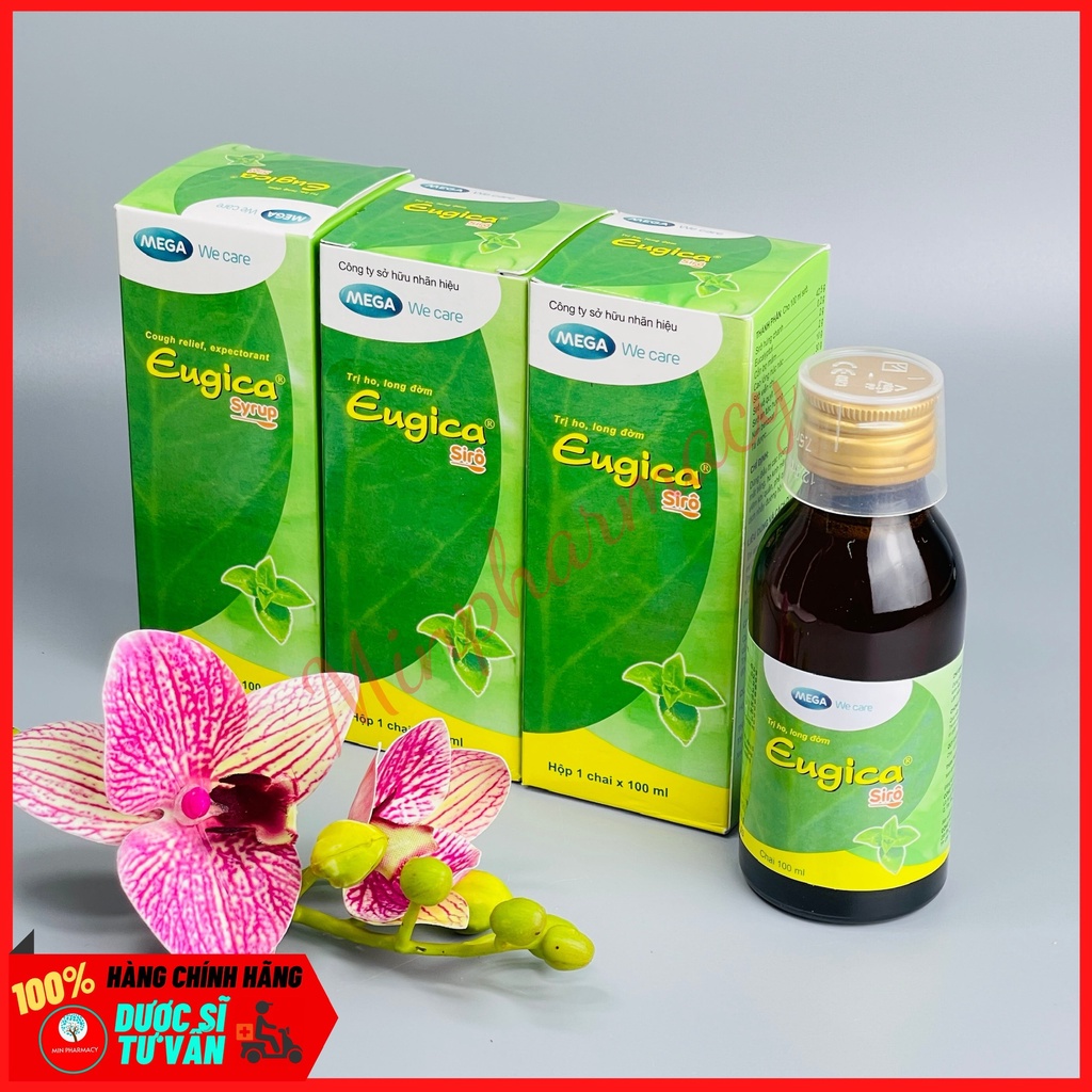 Siro ho thảo dược EUGICA chai 100ml - Minpharmacy