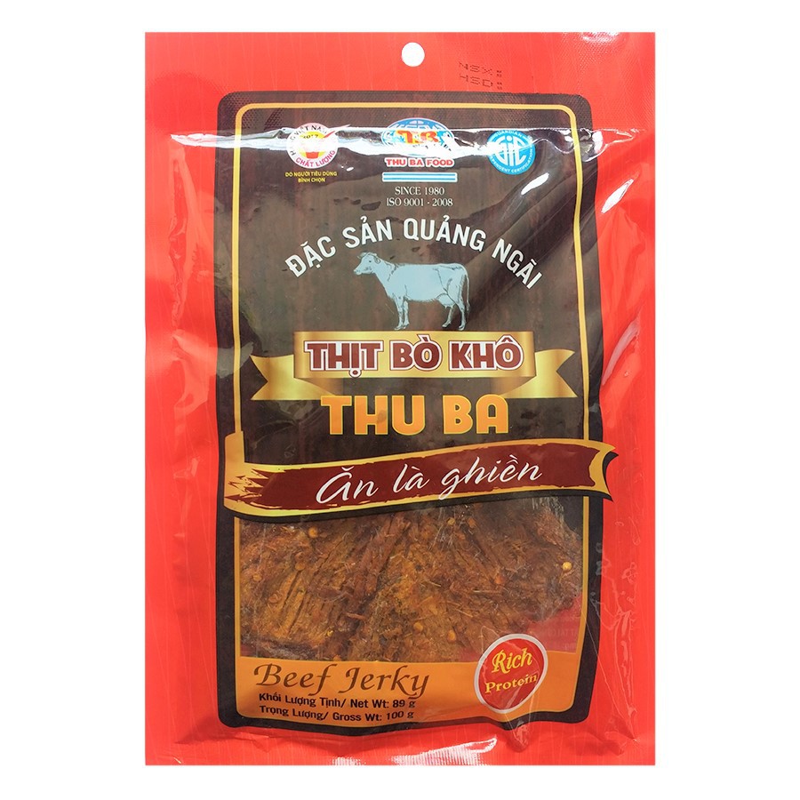 Bò Khô Thu Ba 100g dạng miếng