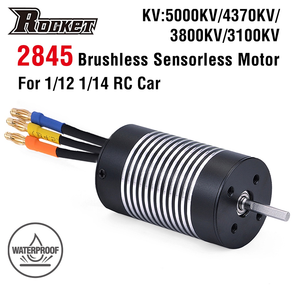 Động Cơ Không Chổi Than 2845 3100kv 3800kv 4370kv 5000kv Cho Xe Đồ Chơi Wltoys 12428 1 / 12 Rc