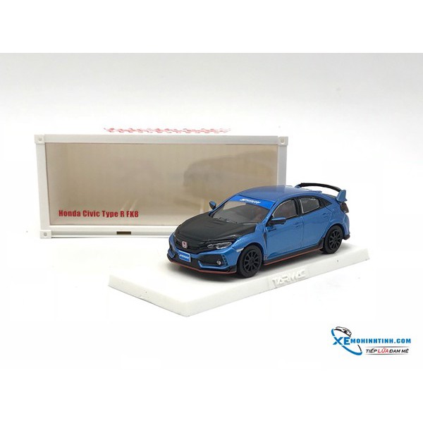 Xe Mô Hình Honda Civic Type R FK8 1:64 Tarmac Works ( Xanh )