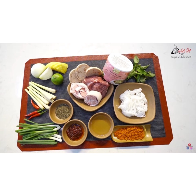 Cốt bún bò Huế Quốc Việt foods 300gr NK USA